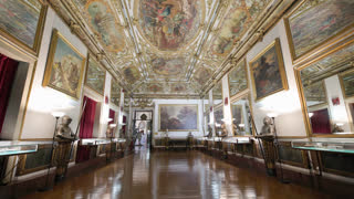 24 june 2026, Lisbon, Portugal - Ornate gallery hall of mirrors in a historic palace