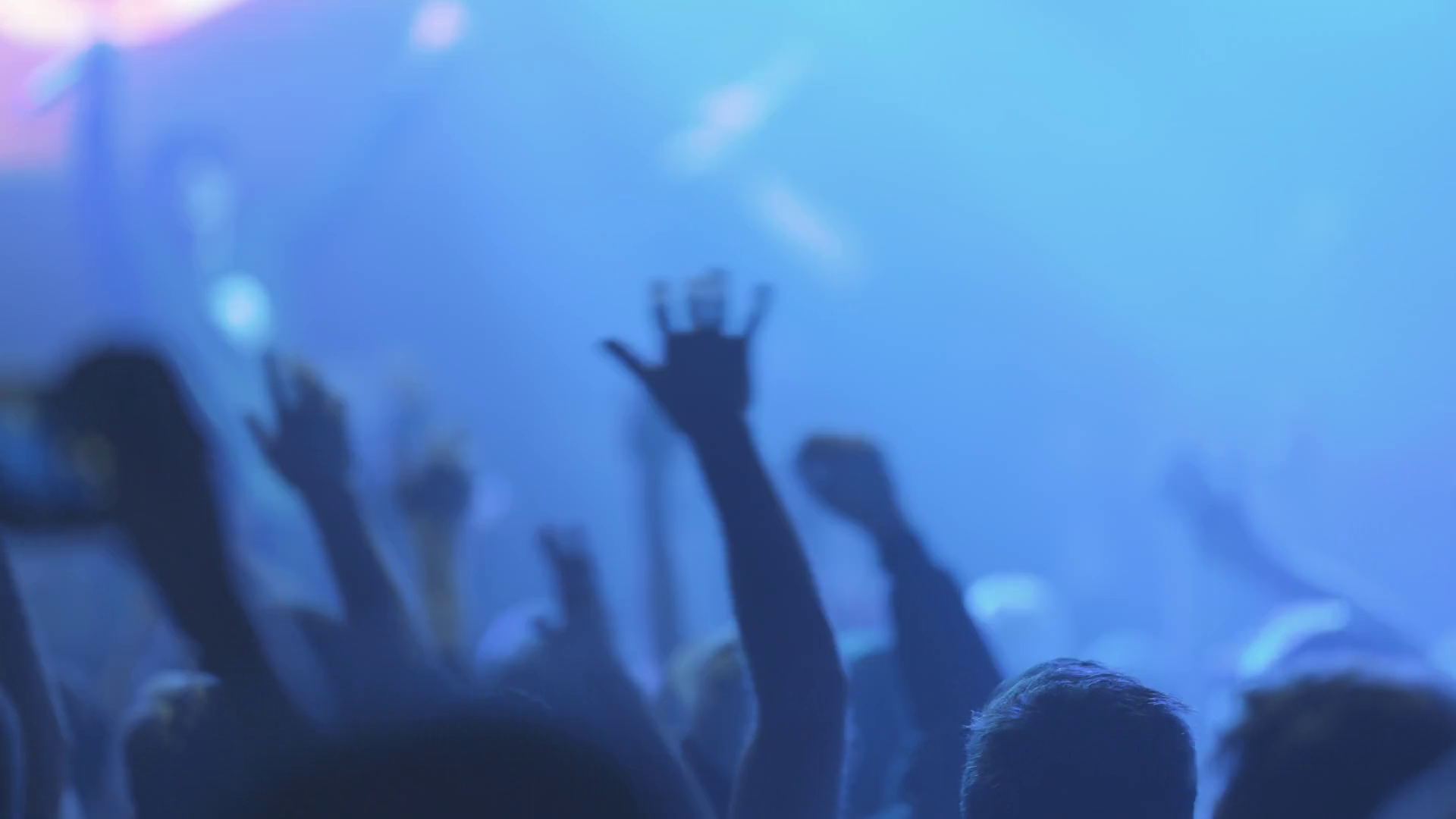 People In Crowd Swing Arms To Sides At Live Stock Footage SBV-347633178 ...