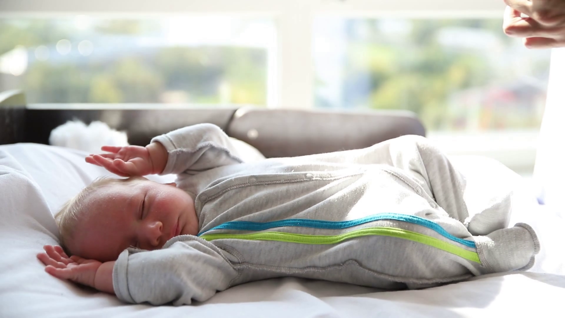 A Newborn Baby Fidgets In Baby Cot Stock Footage SBV338723343 Storyblocks