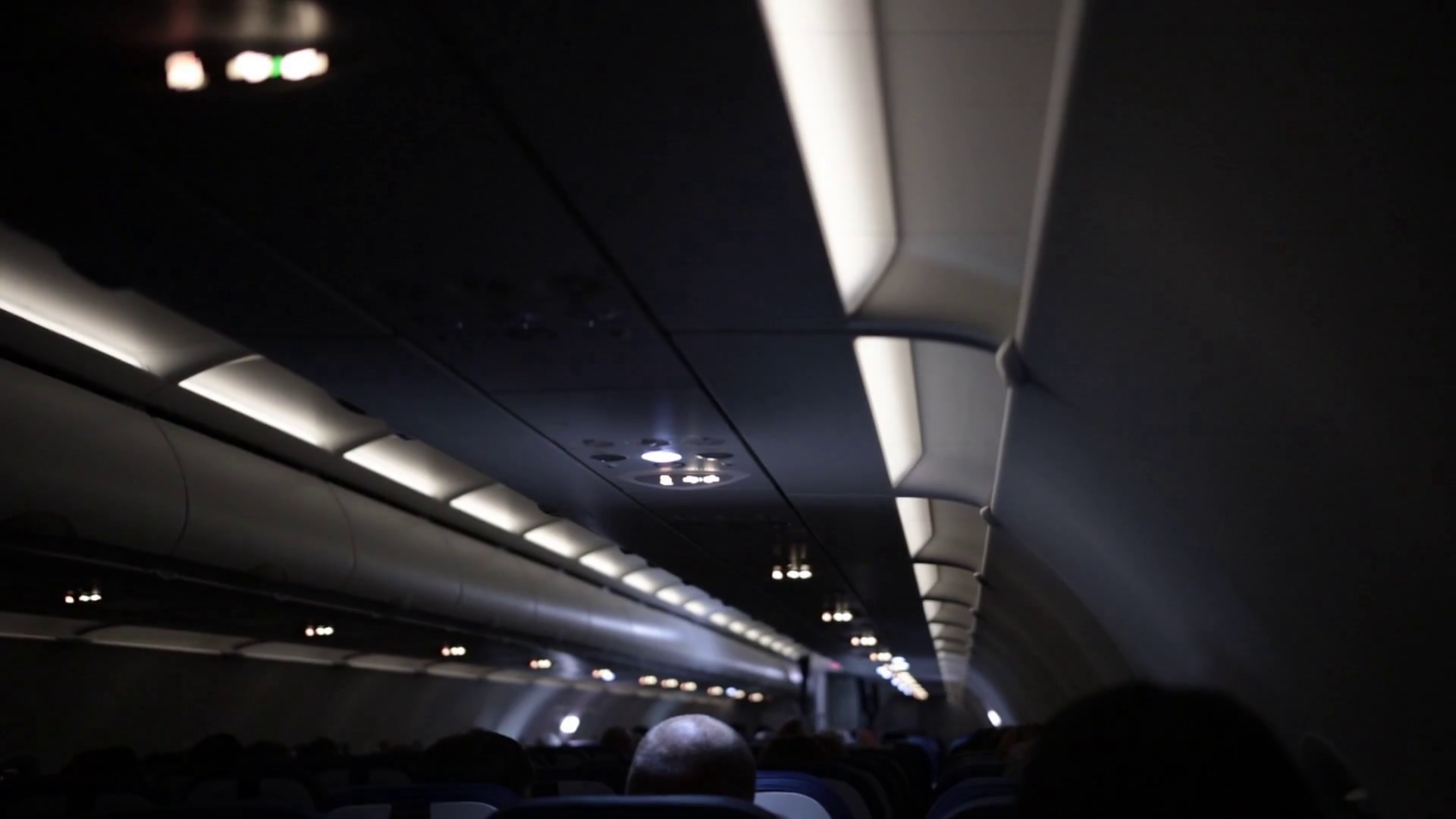 Airplane Inside Night