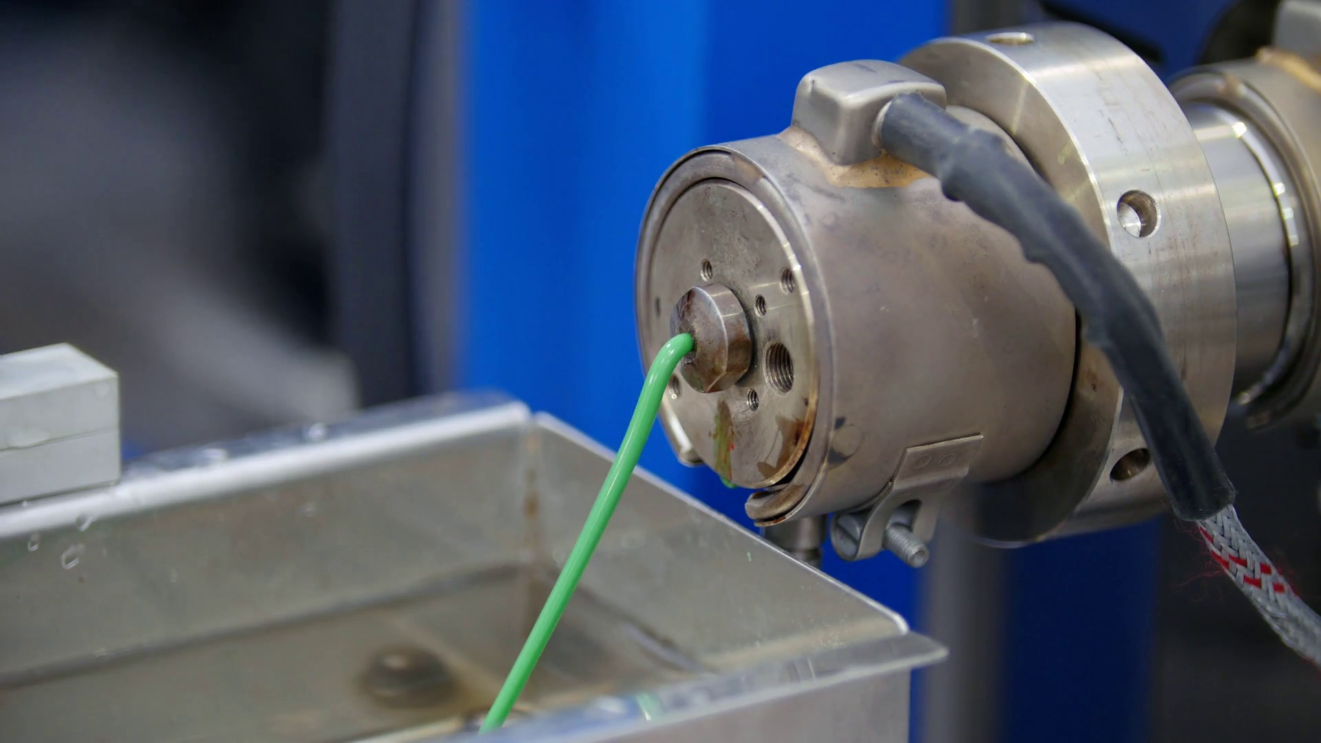 Extrusion Manufacturing Line Extruder Stock Footage SBV317283029