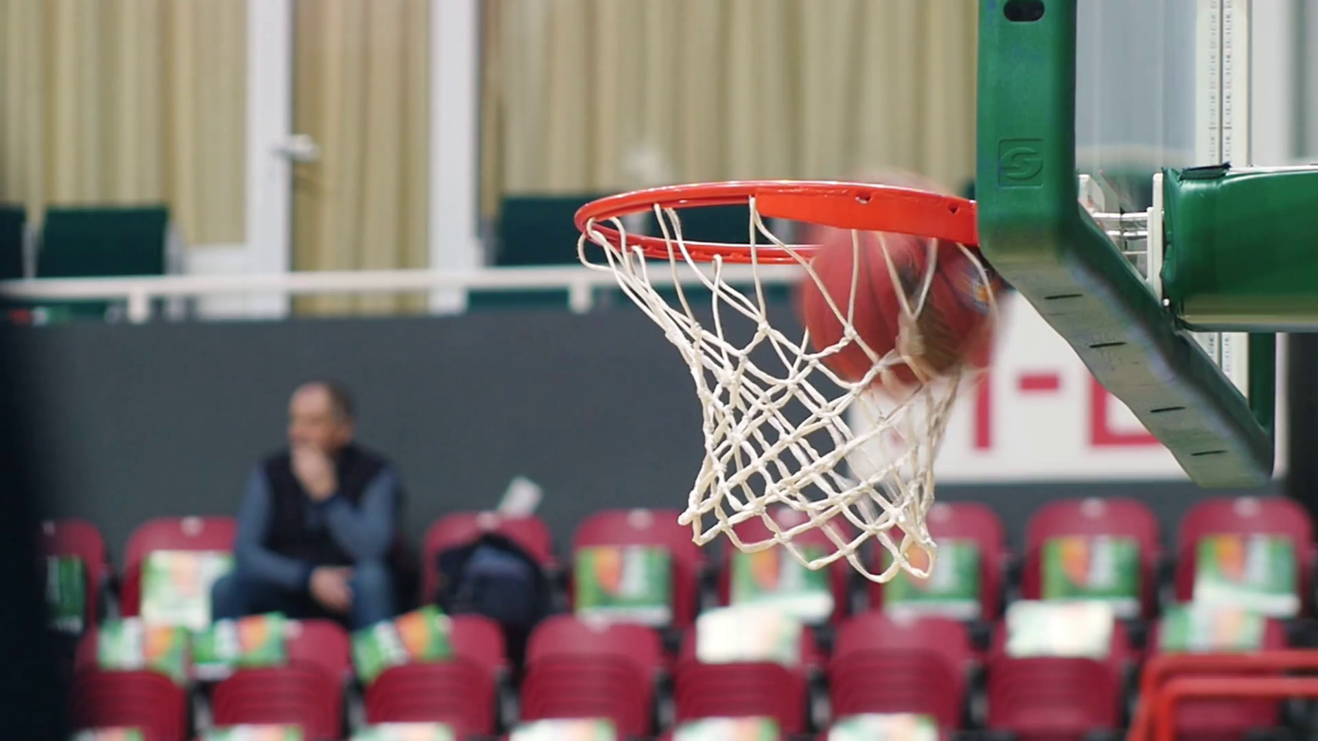 KAZAN, RUSSIA 231218 basketball tournament. the ball getting in the
