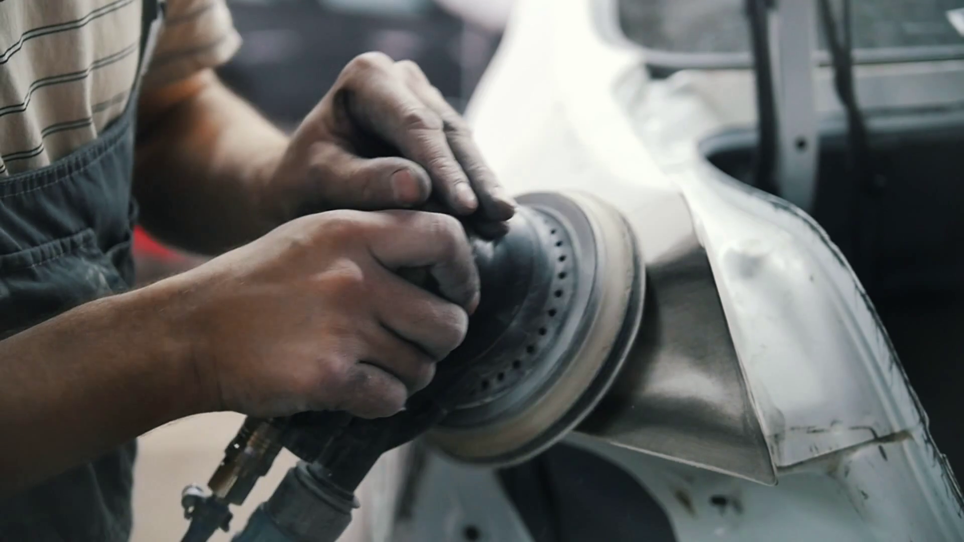 The Mechanic's Hands Grind Car Body With Stock Footage SBV327369134 Storyblocks