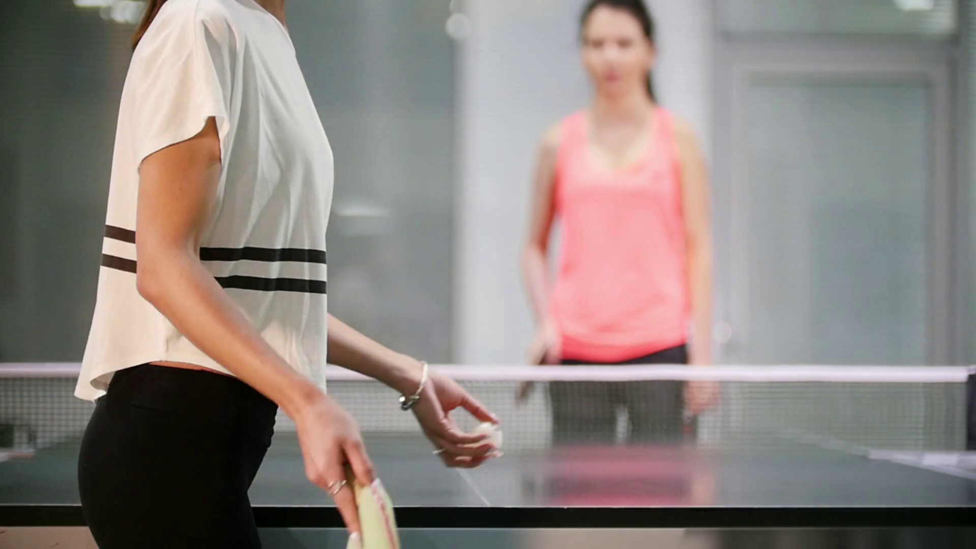 Young Woman Innings Ball Opponent Fails Stock Footage SBV330844413