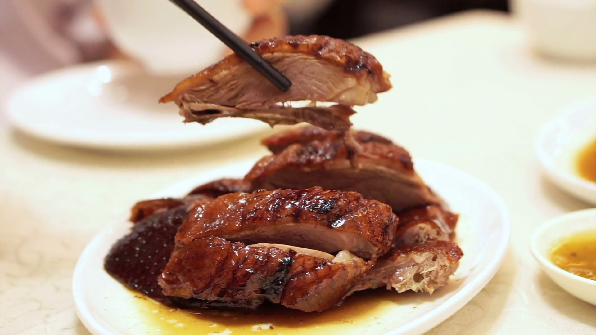 Roasted geese and duck famous barbecue food cuisine of Hong Kong