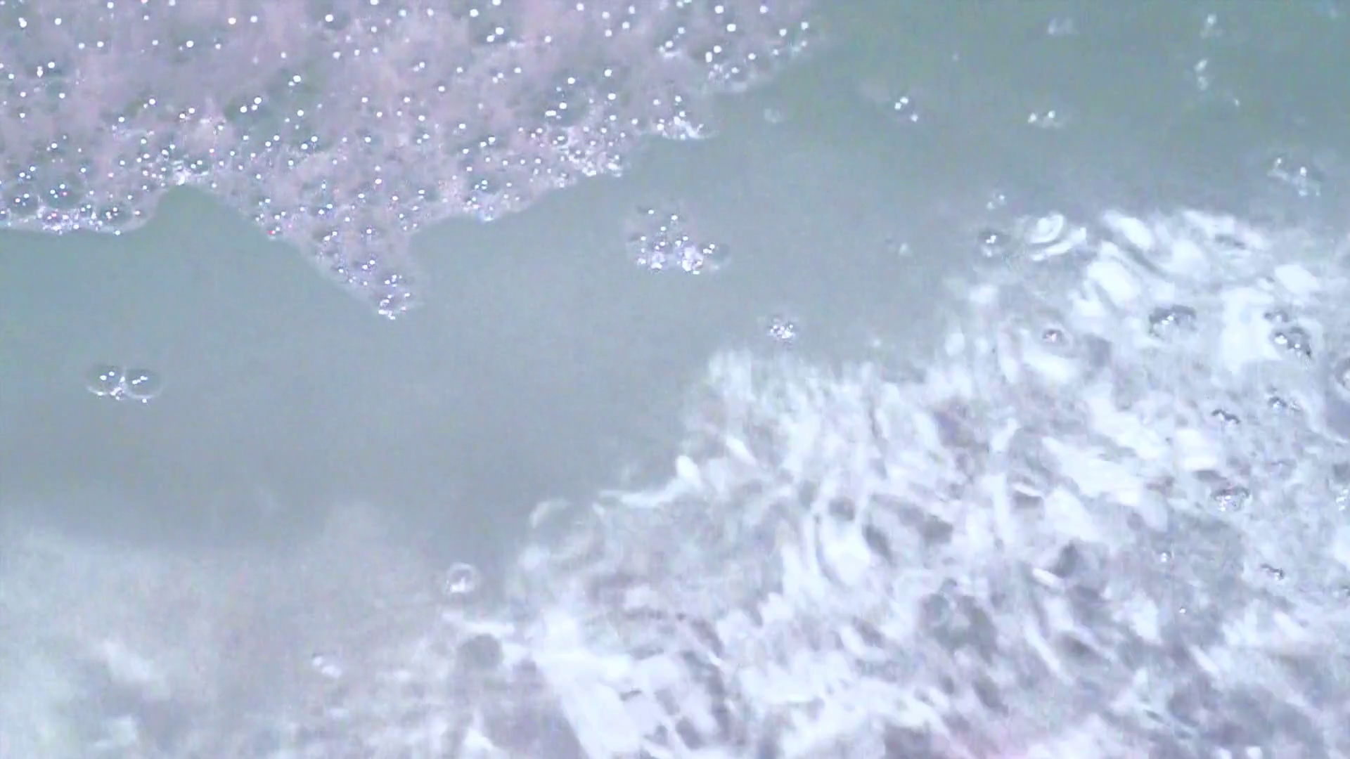 Video of Bathtub filling with water and soap bubble foam Stock Video