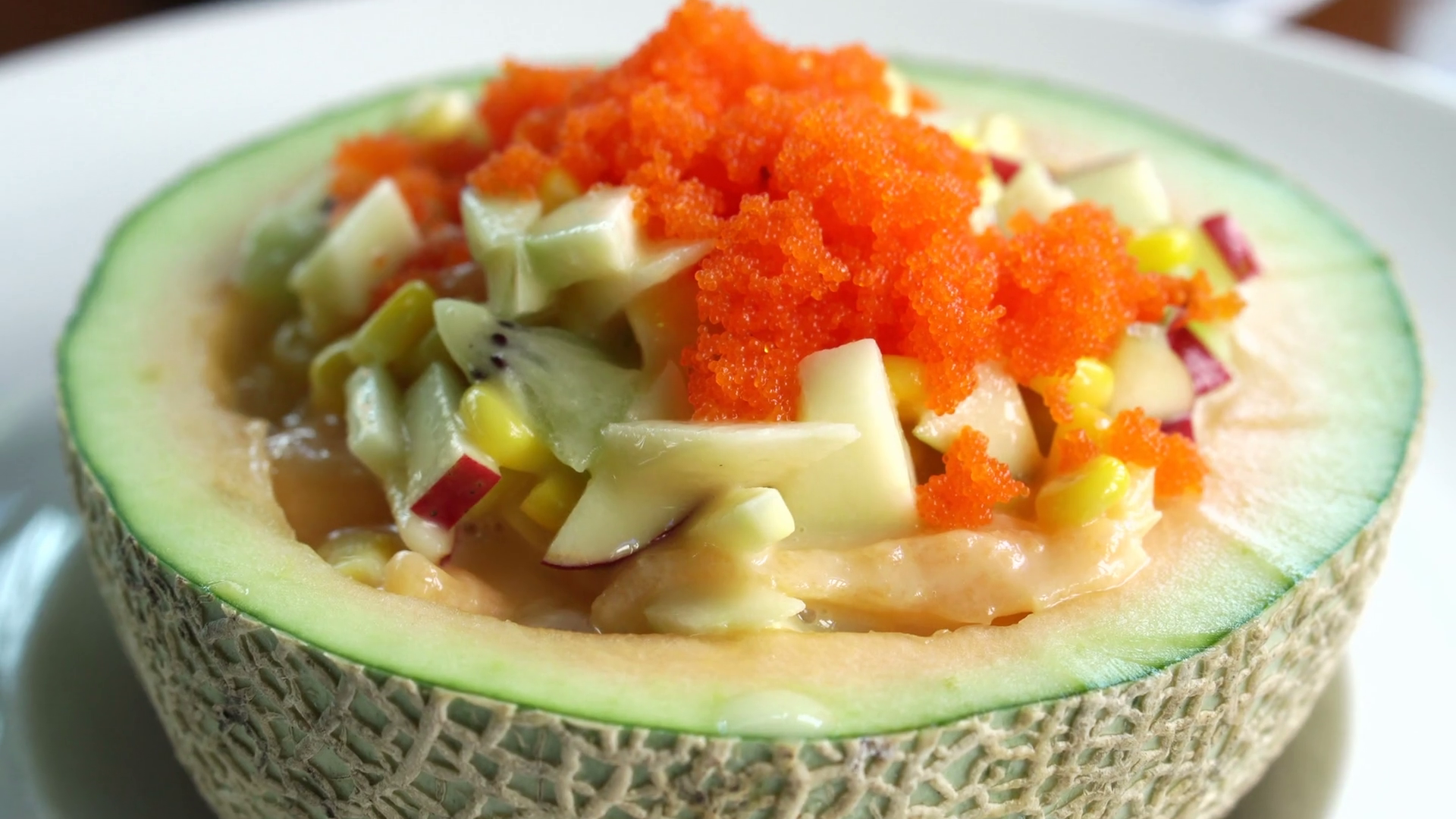 Cantaloupe Bowl : It also takes a while to eat it.