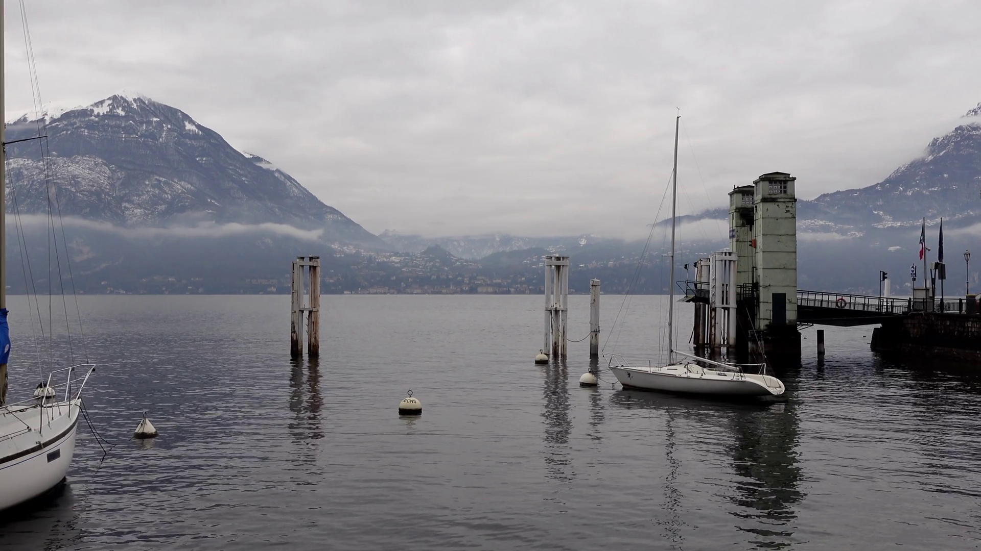 Varenna Lake Como Italy Vacation Destination Stock Footage SBV