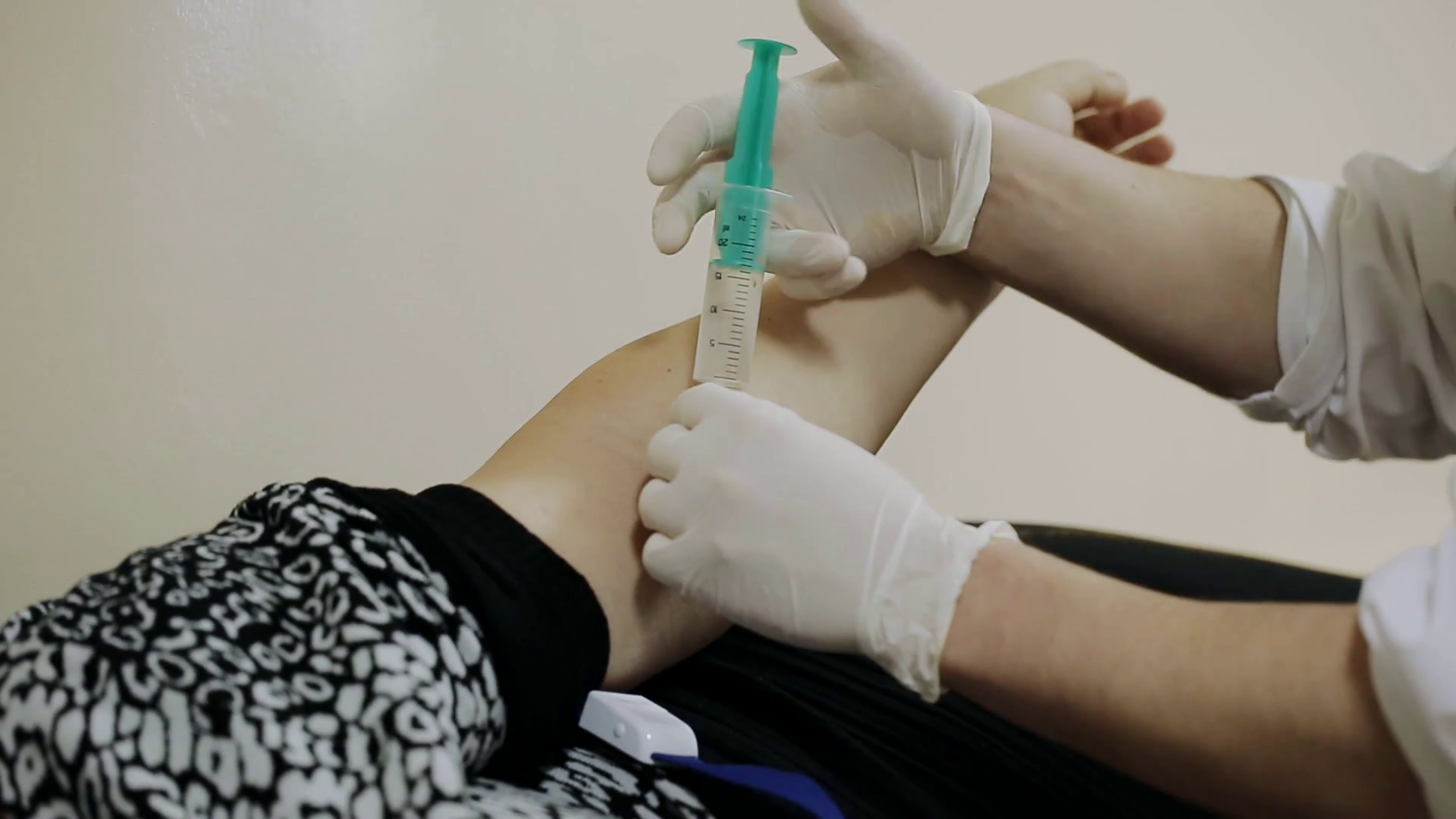 Doctor To Patient Injection Into Vein Stock Footage SBV-305479675 ...