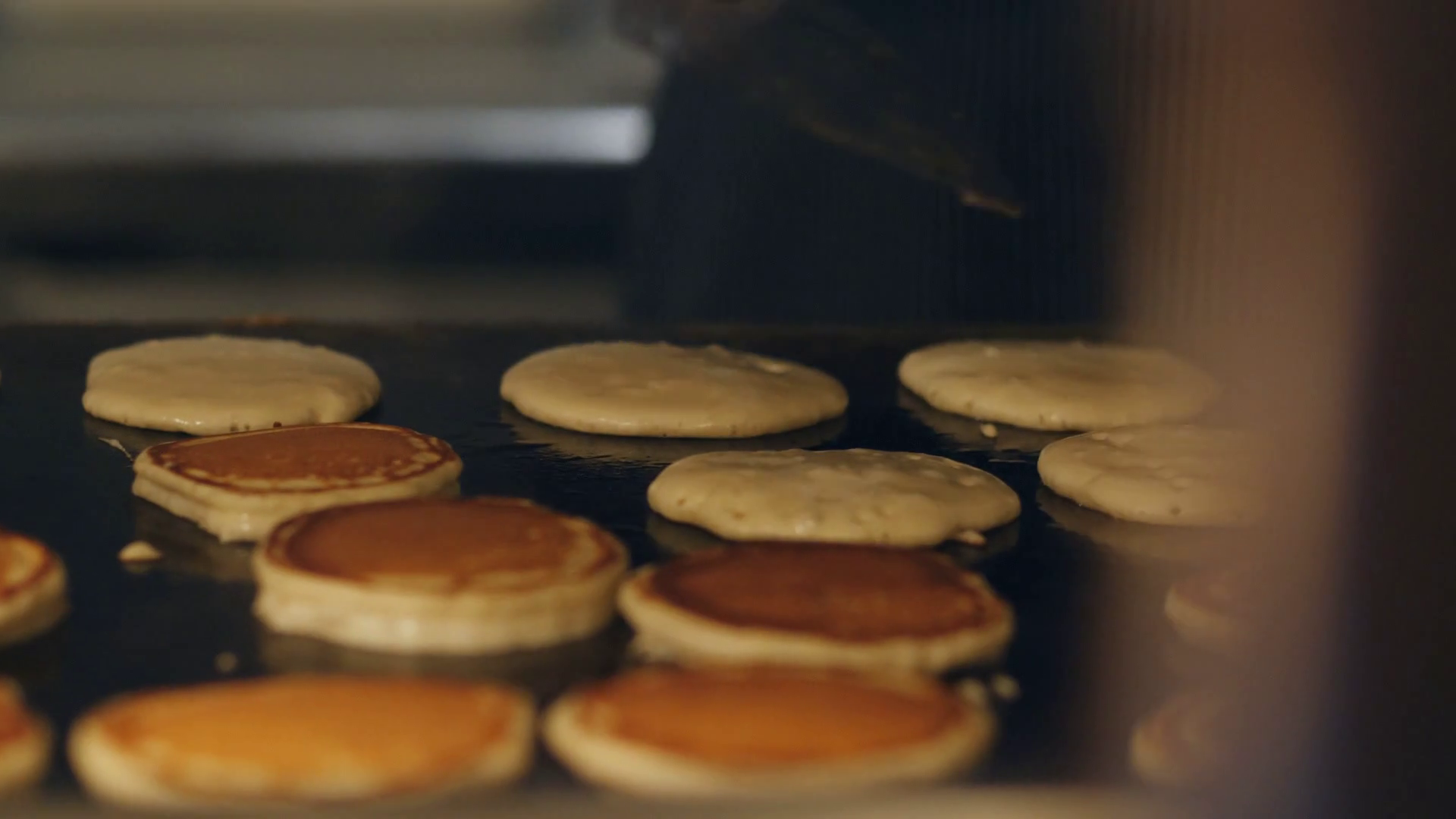 The Chef Makes Pancakes Breakfast At Buffet Stock Footage SBV335603773 Storyblocks