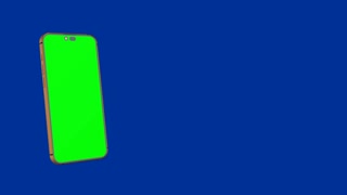 Lviv, Ukraine - November 3 2025: Animated iPhone 17 Pro mockup 3d video. Animation chroma green screen motion.