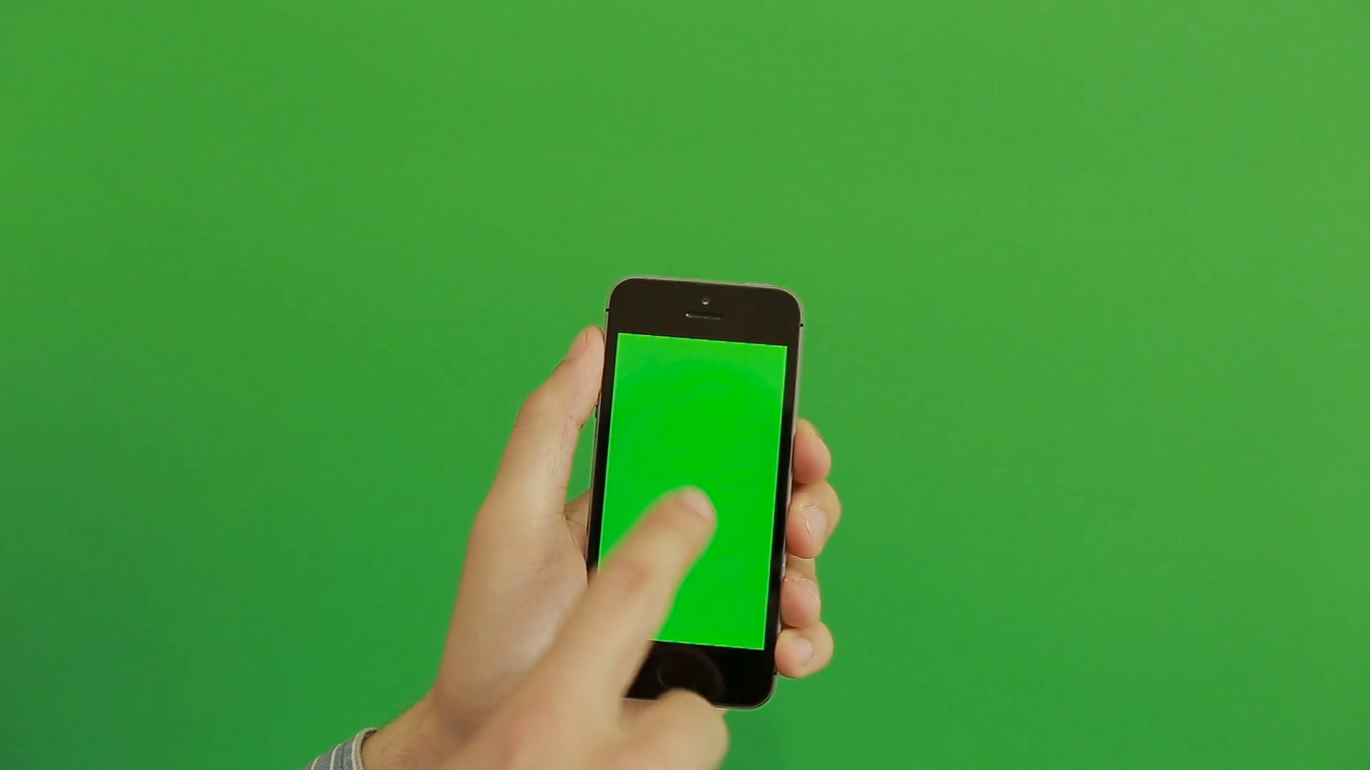Smartphone double tap hand gestures on green screen.vertical Stock Video Footage Storyblocks