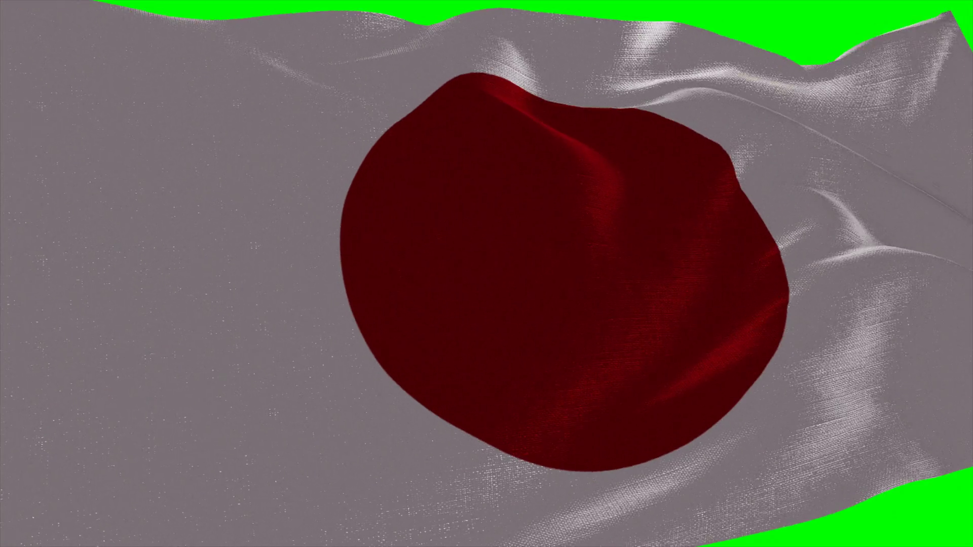 4k Japan Flag Is Fluttering On Green Stock Footage SBV313151122