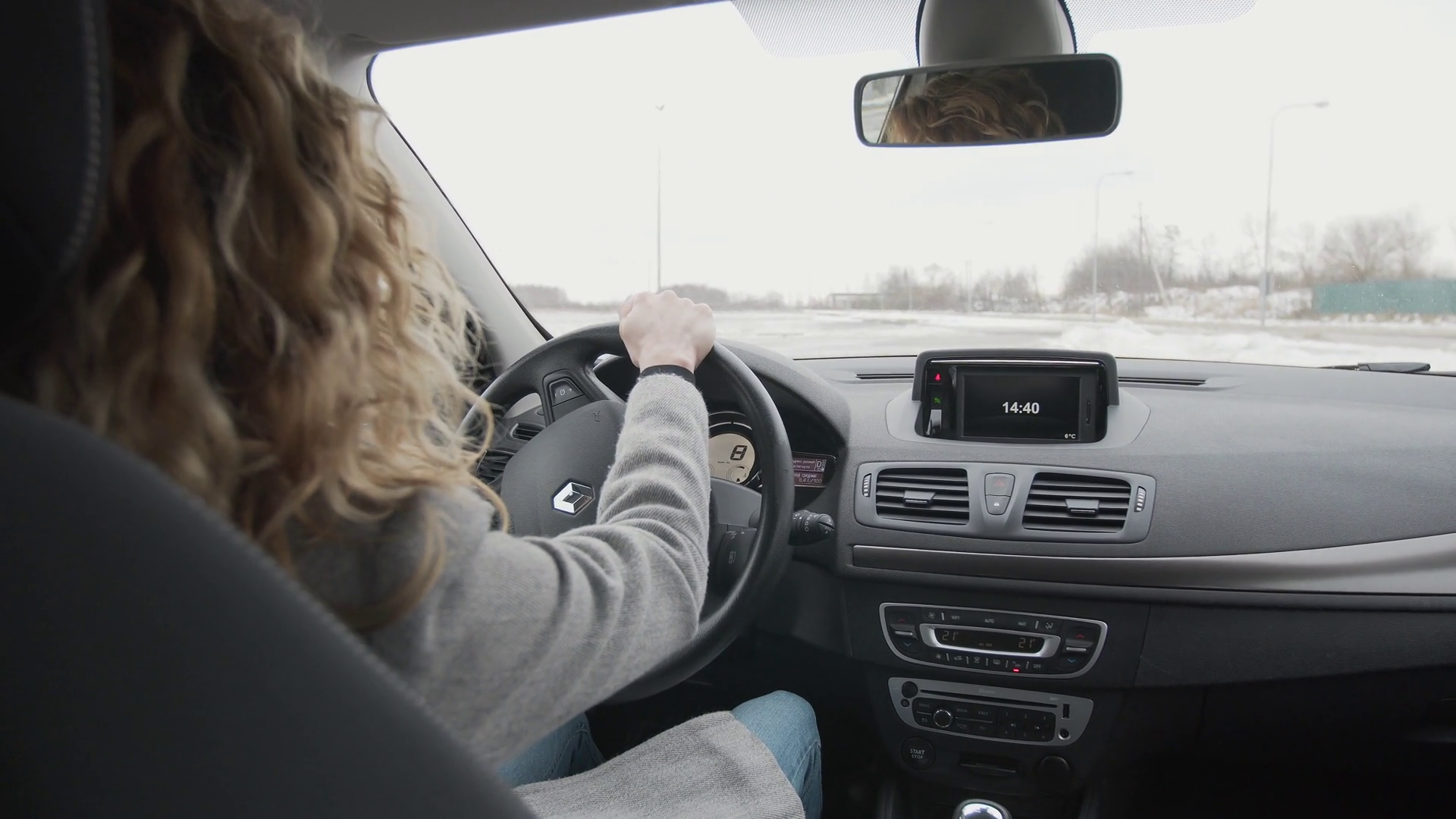 Young woman driving a car. Inside shoot Stock Video Footage Storyblocks