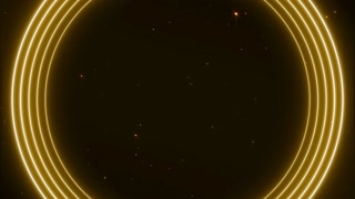 Elegant Gold Rings and Scattered Sparkles Particles Awards Trailer Titles Cinematic Openers Luxury Intro Background Loop