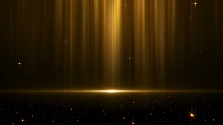 Awards Ceremony Spotlight Particles Gold Trailer Titles Cinematic Openers Luxury Intro Background Loop