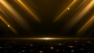 Golden Award Stage Particles Gold Trailer Titles Cinematic Openers Luxury Intro Background Loop