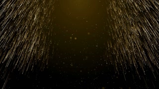 Particles gold glitter awards dust abstract background loop