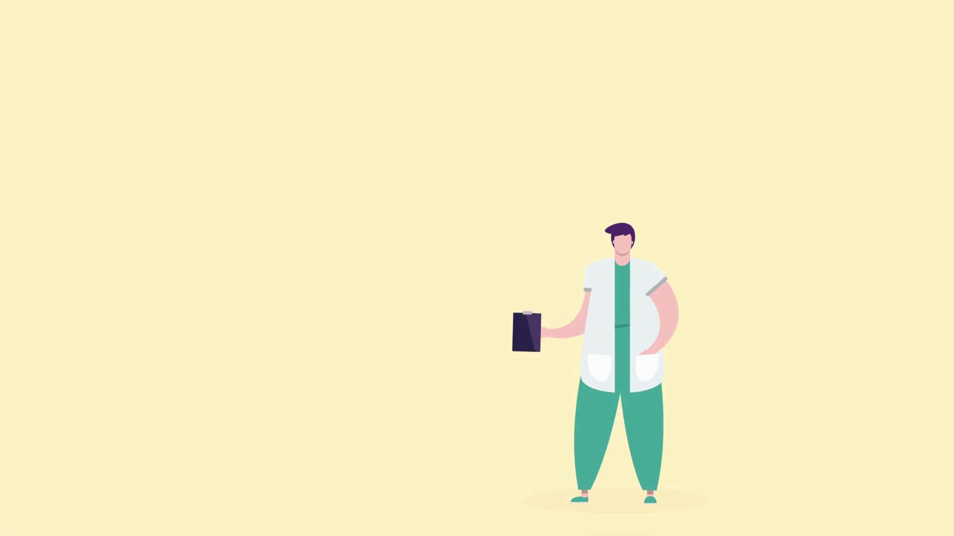 Doctors Couple Team Characters Animation Stock Motion Graphics SBV ...