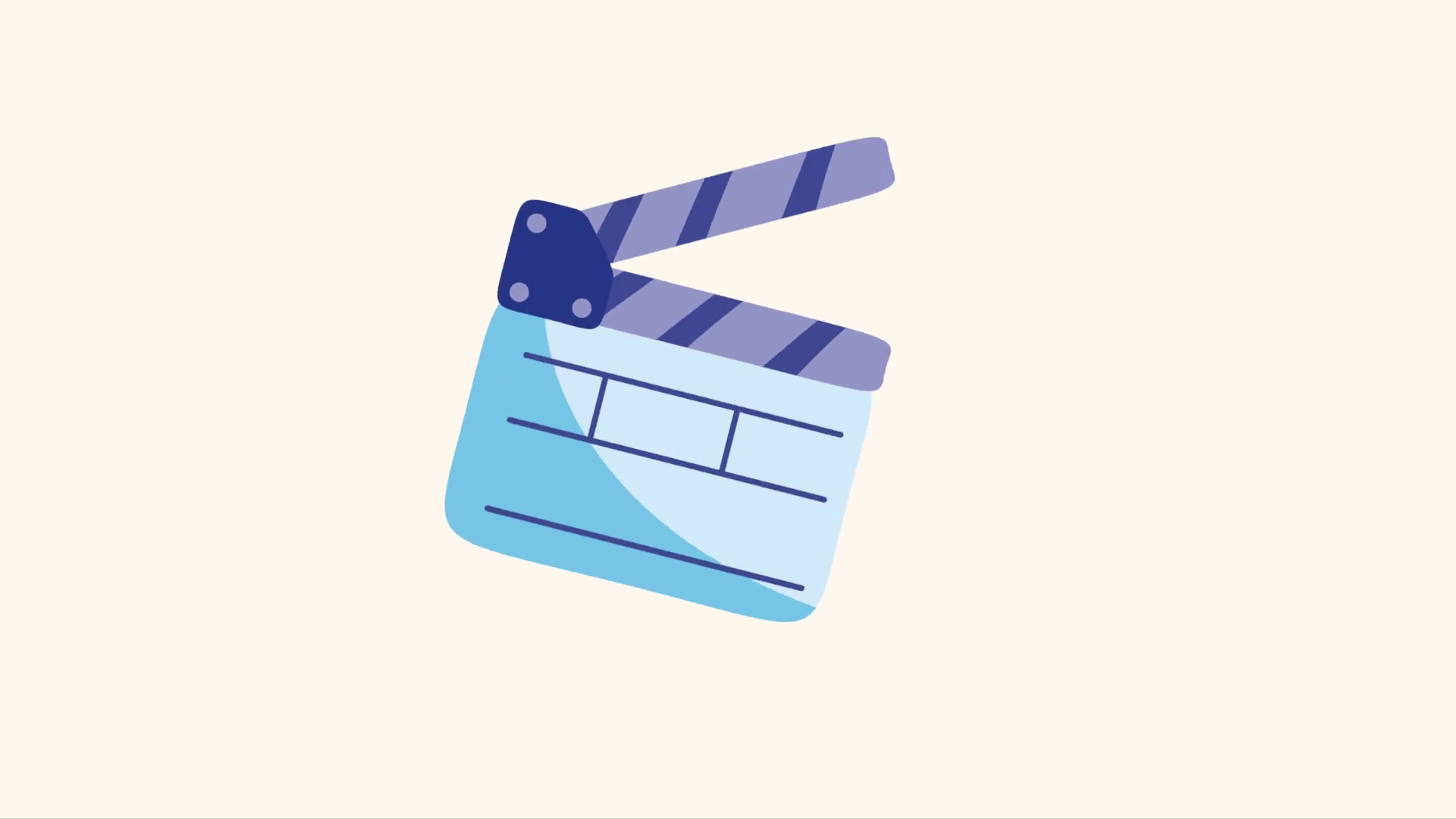 Production Movie Clapperboard Film Animation Stock Motion Graphics SBV ...
