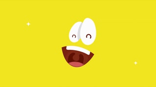 april fools day card with smile face ,4k video animated