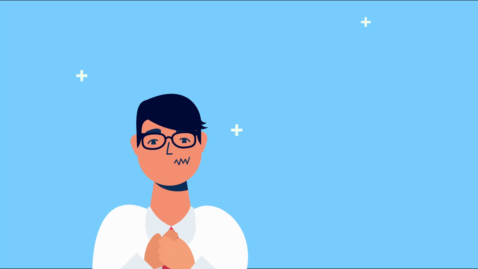 Sick Person With Chest Pain Covid 19 Symptom Stock Motion Graphics SBV