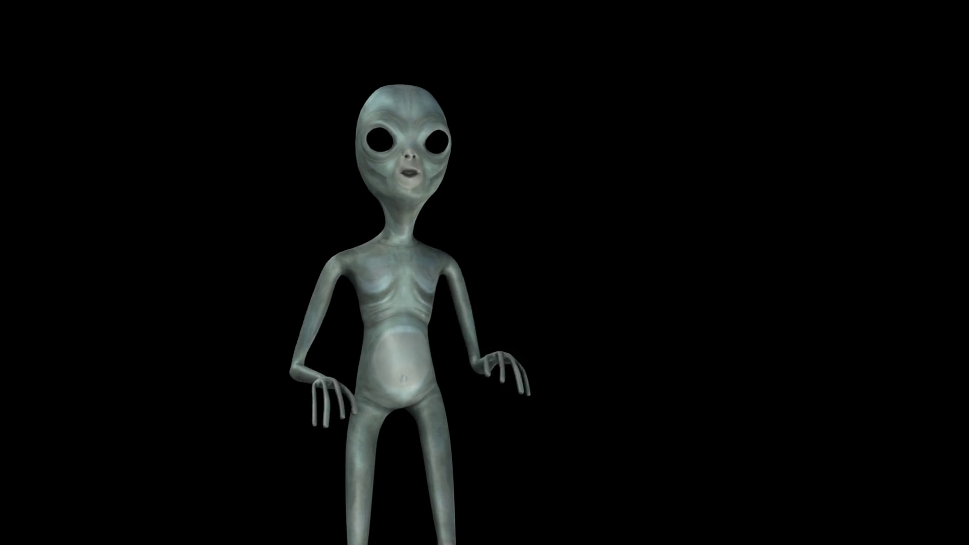 Happy Alien Couple Dancing Together. image