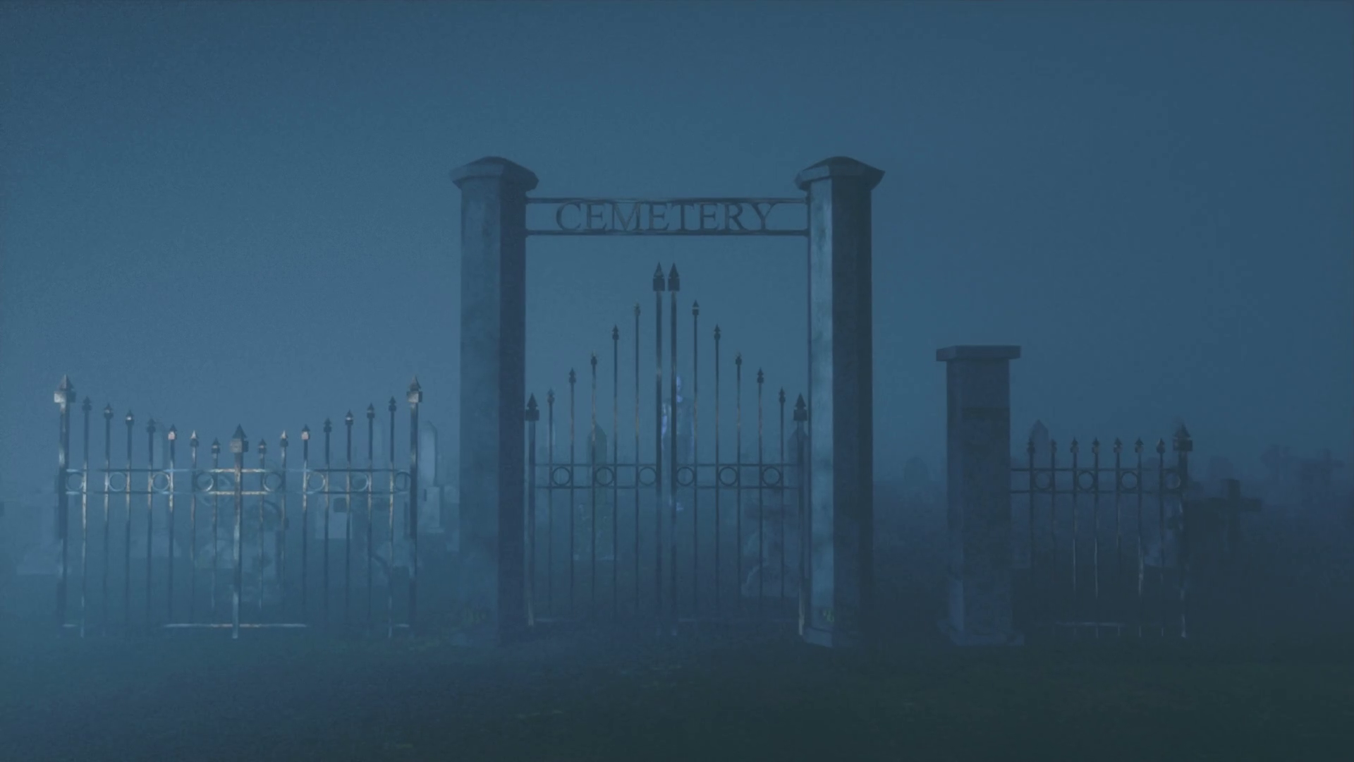 Zombie At Cemetery Gates Open Highquality Stock Footage SBV312600791