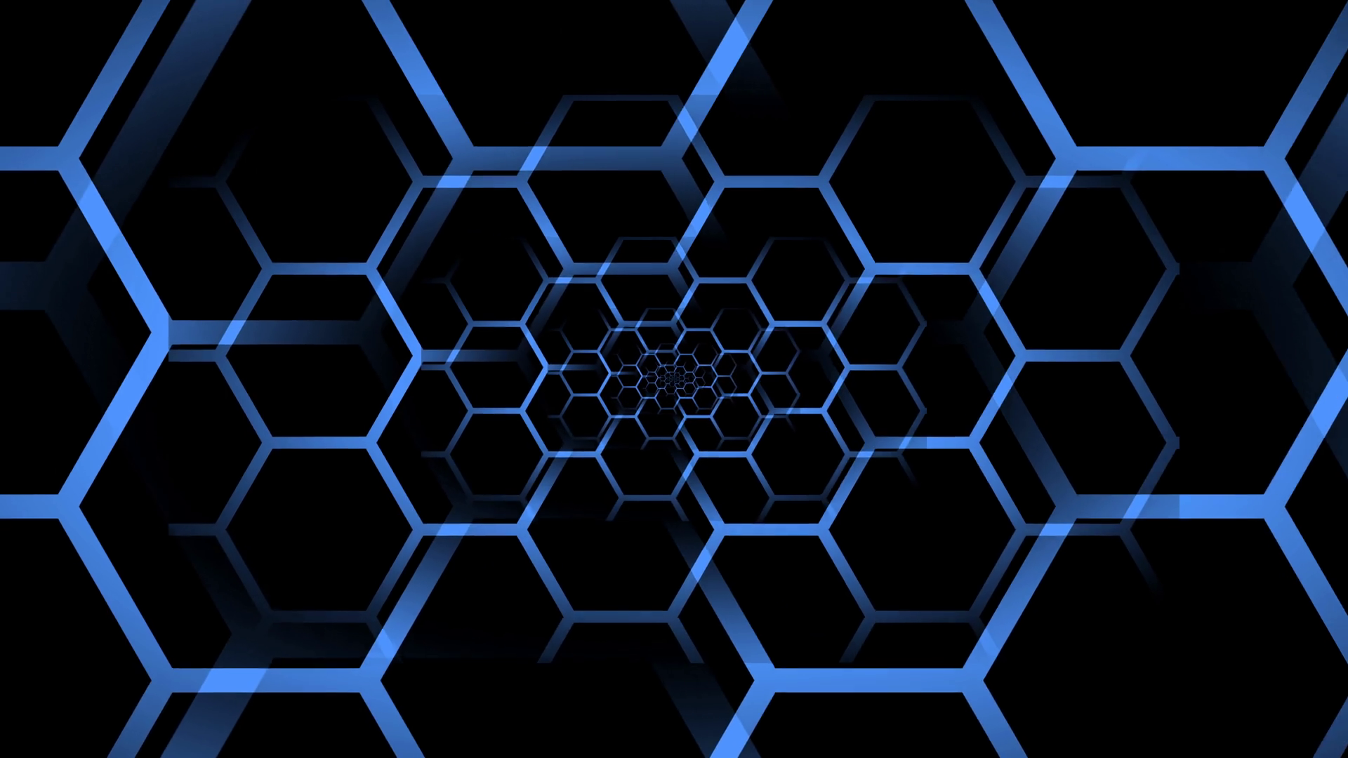 Blue Hexagonal Optical Illusion Stock Motion Graphics SBV332709874