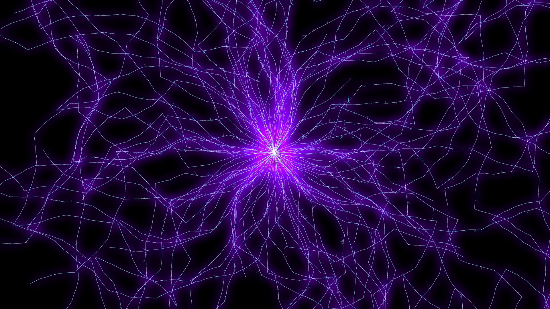 Flashing purple electrical energy field seamless looping. Motion