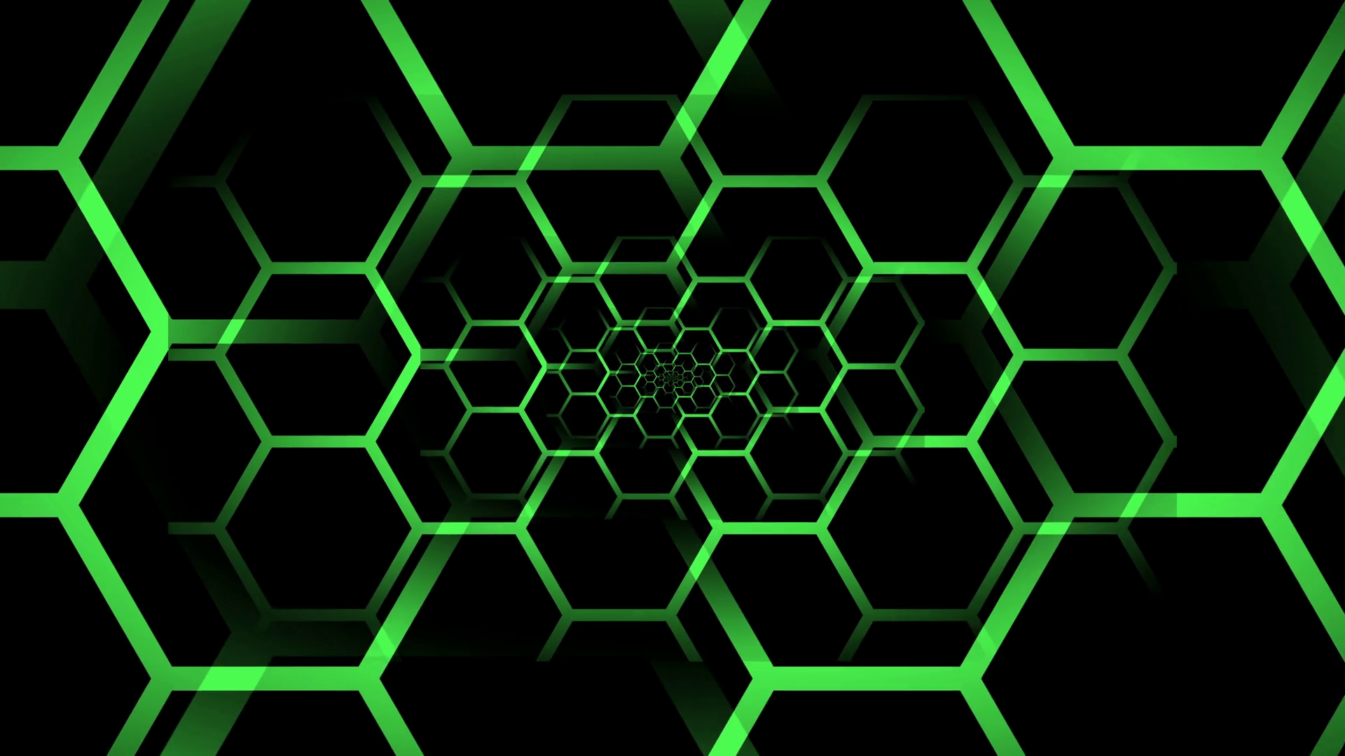 Green Hexagonal Optical Illusion. Motion Background Storyblocks
