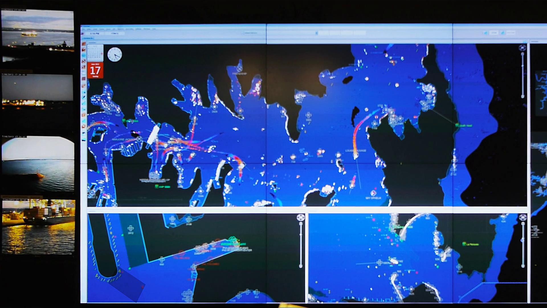 Sydney - Circa June 2012: Large Radar Screen Stock Footage SBV ...