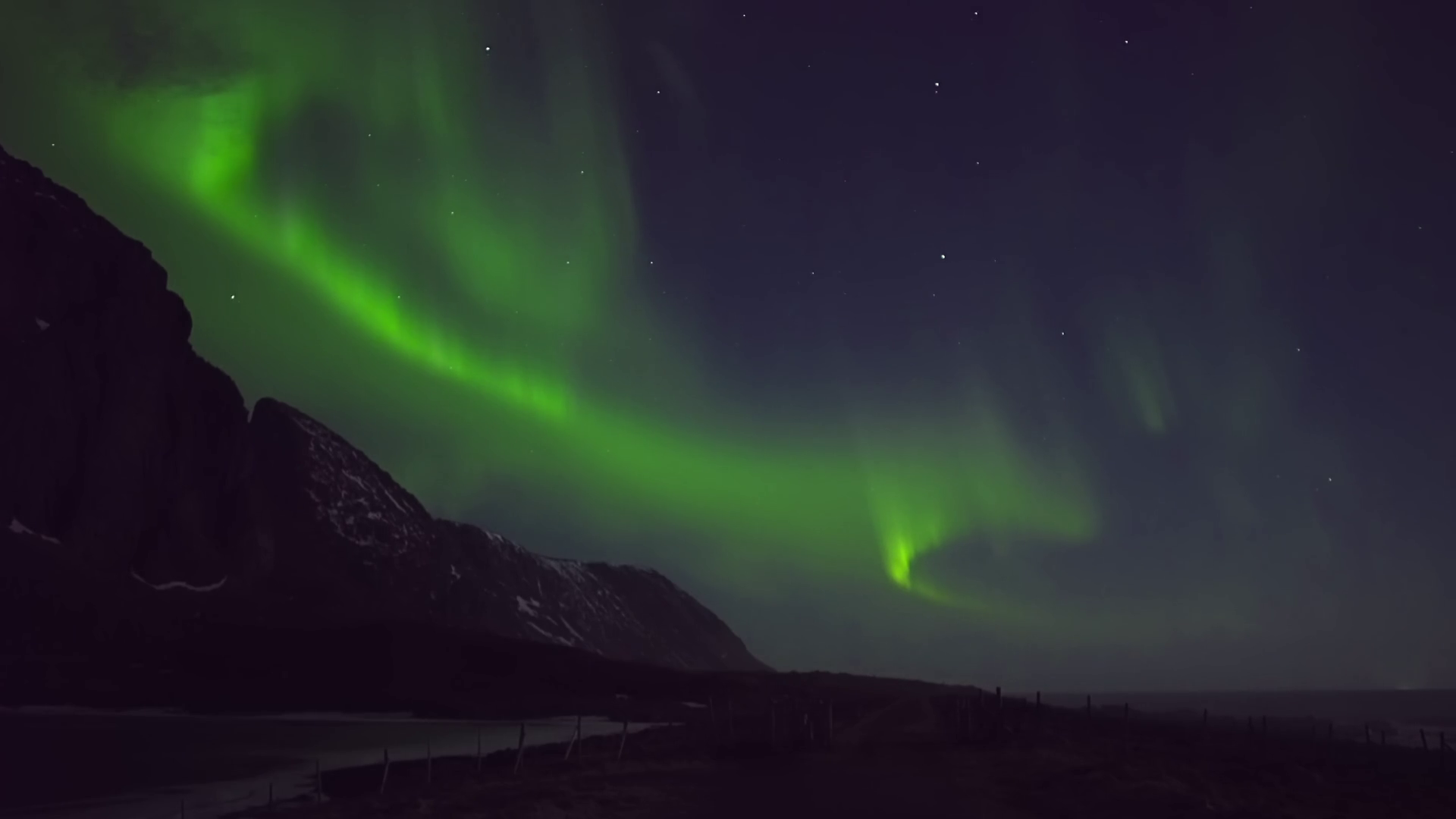 Timelapse Aurora Borealis Over Arctic Stock Footage SBV-352158563 ...