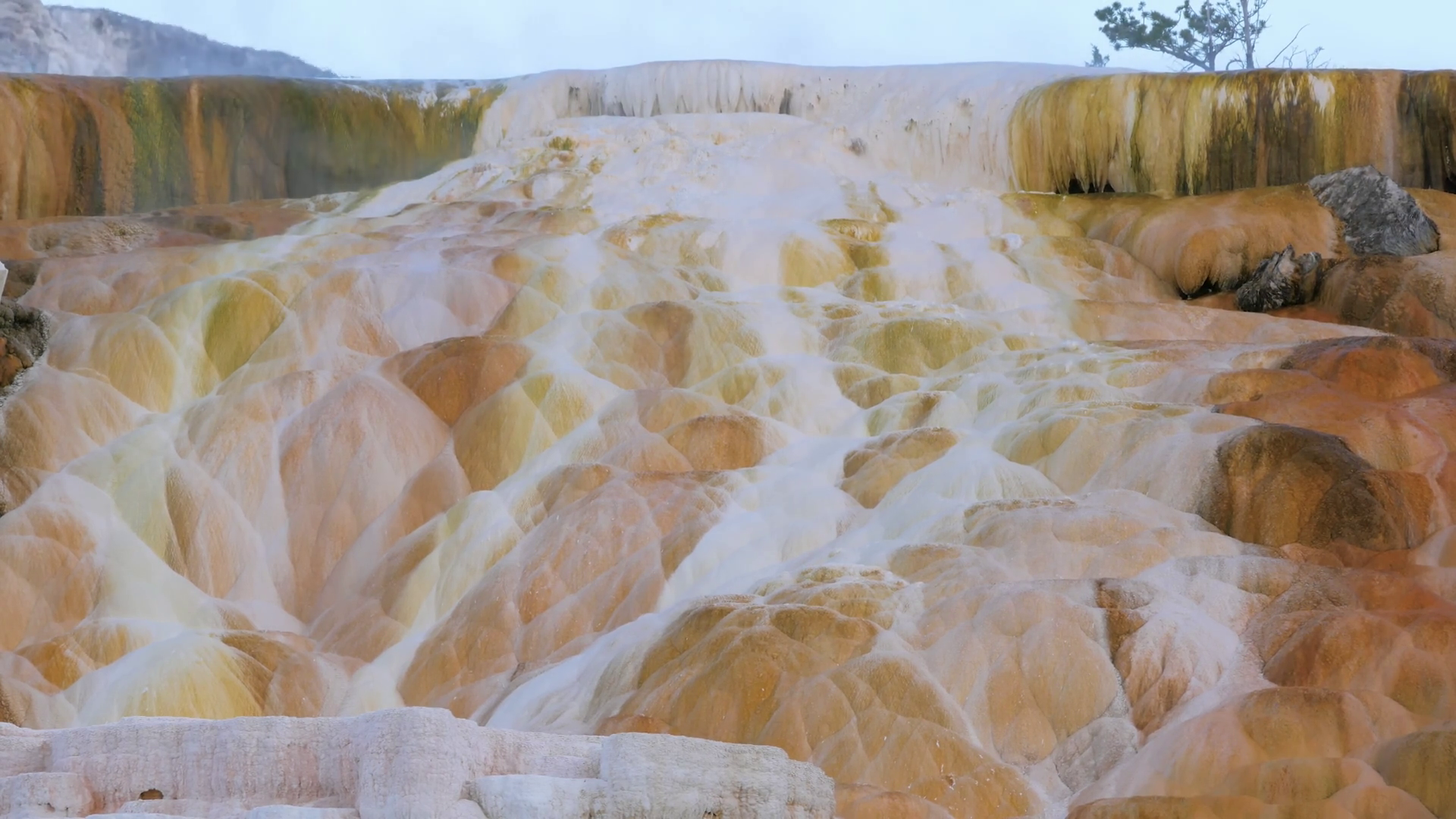 Limestone Sinter Terraces Hot Springs Stock Footage SBV-352088635 ...
