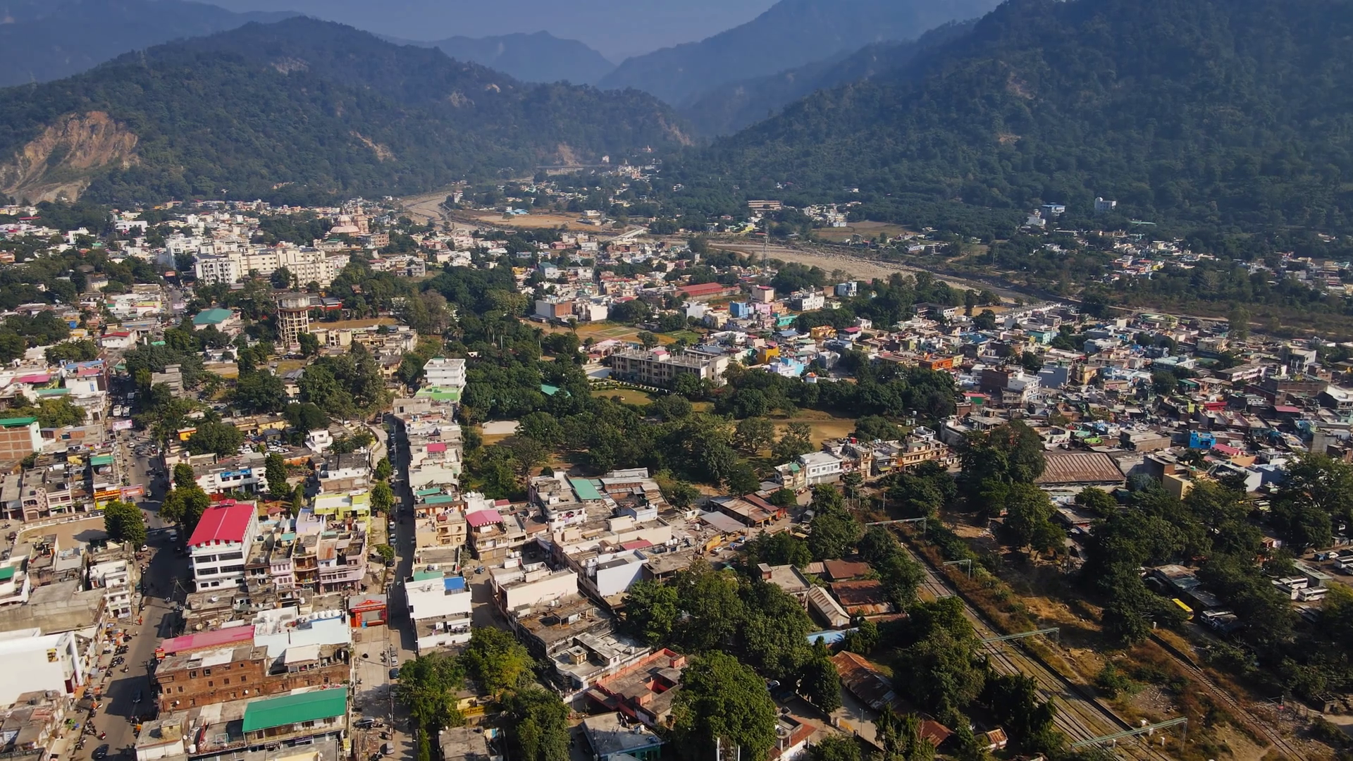 A Drone Shot Of Residential Houses Stock Footage SBV-348699686 ...
