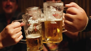 Cheers with Friends in Bangkok Bar
