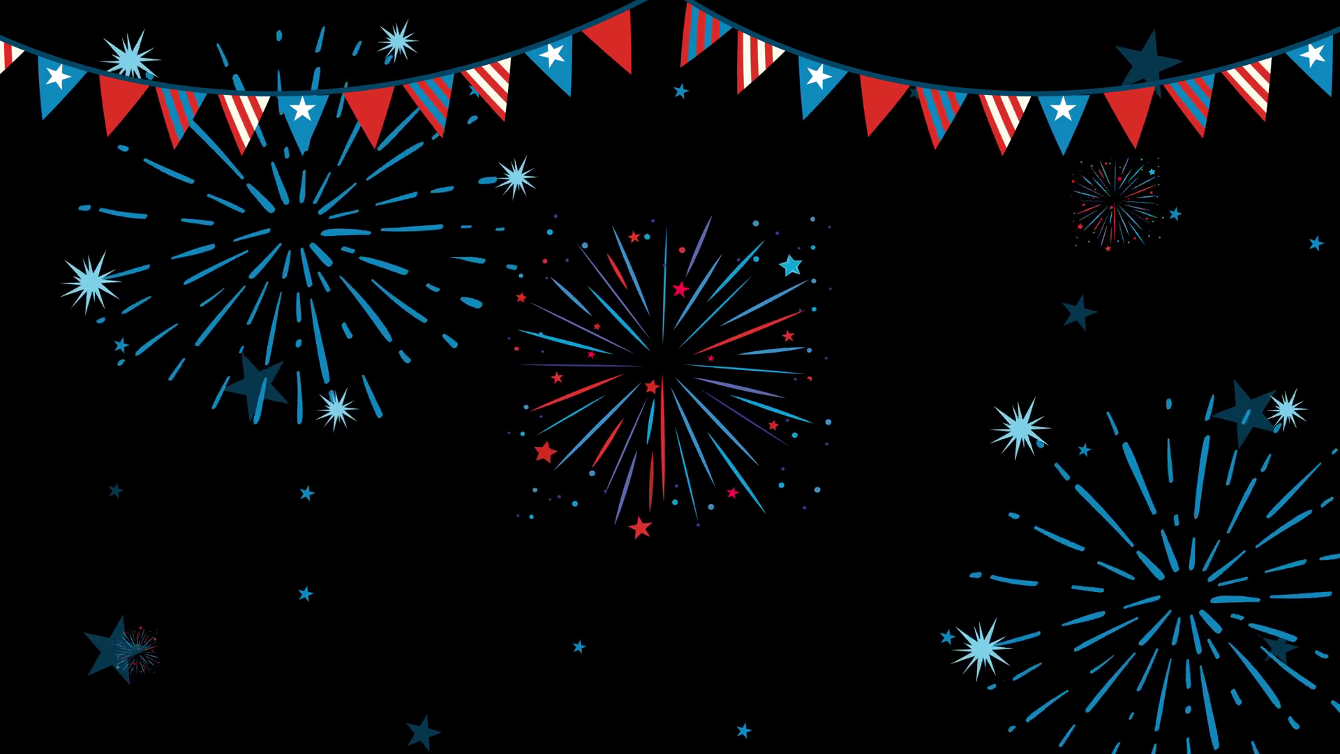 Festive Fireworks Animation With Vibrant Stock Footage SBV-352534235 ...