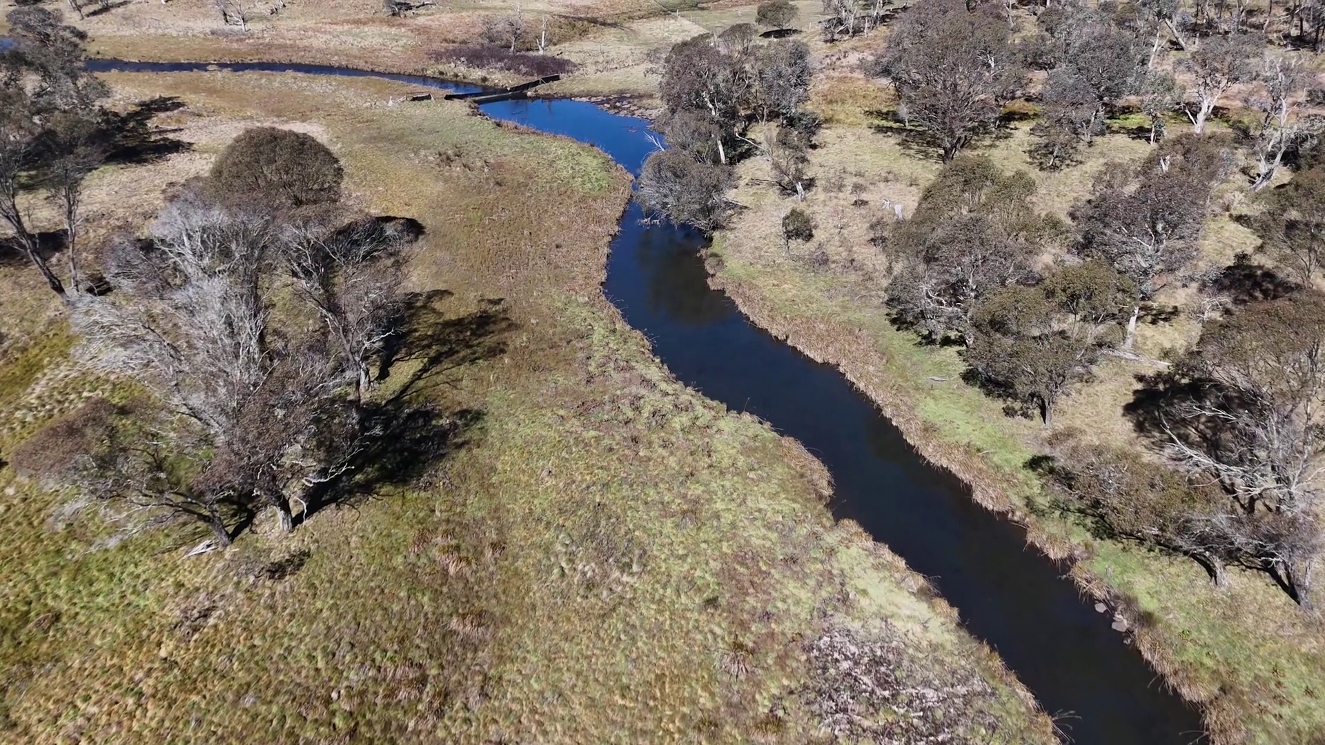 Aerial View Of Ebor Farm Stream Stock Footage SBV-352582238 - Storyblocks