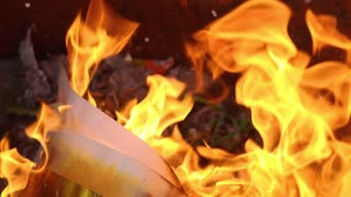 Joss Paper Burning Ritual Progression