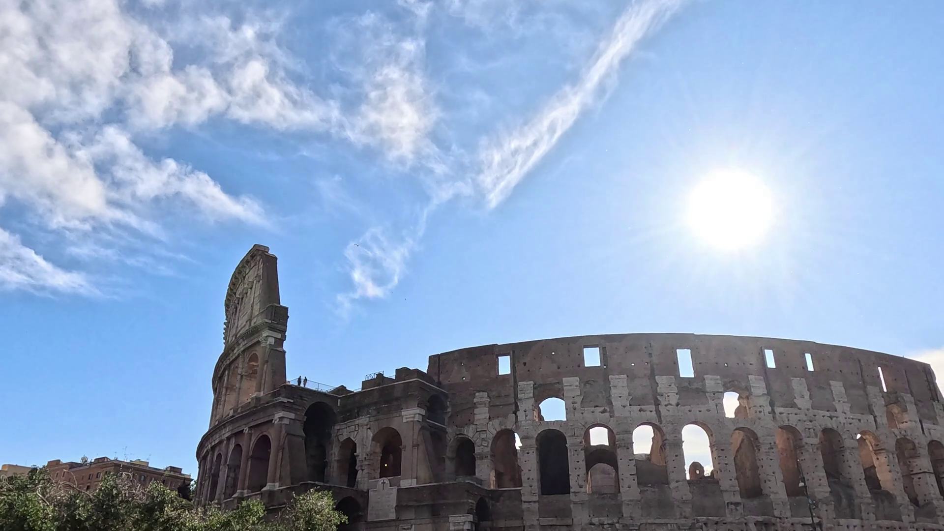Sunny Day At Colosseum In Rome Stock Footage SBV-352404133 - Storyblocks