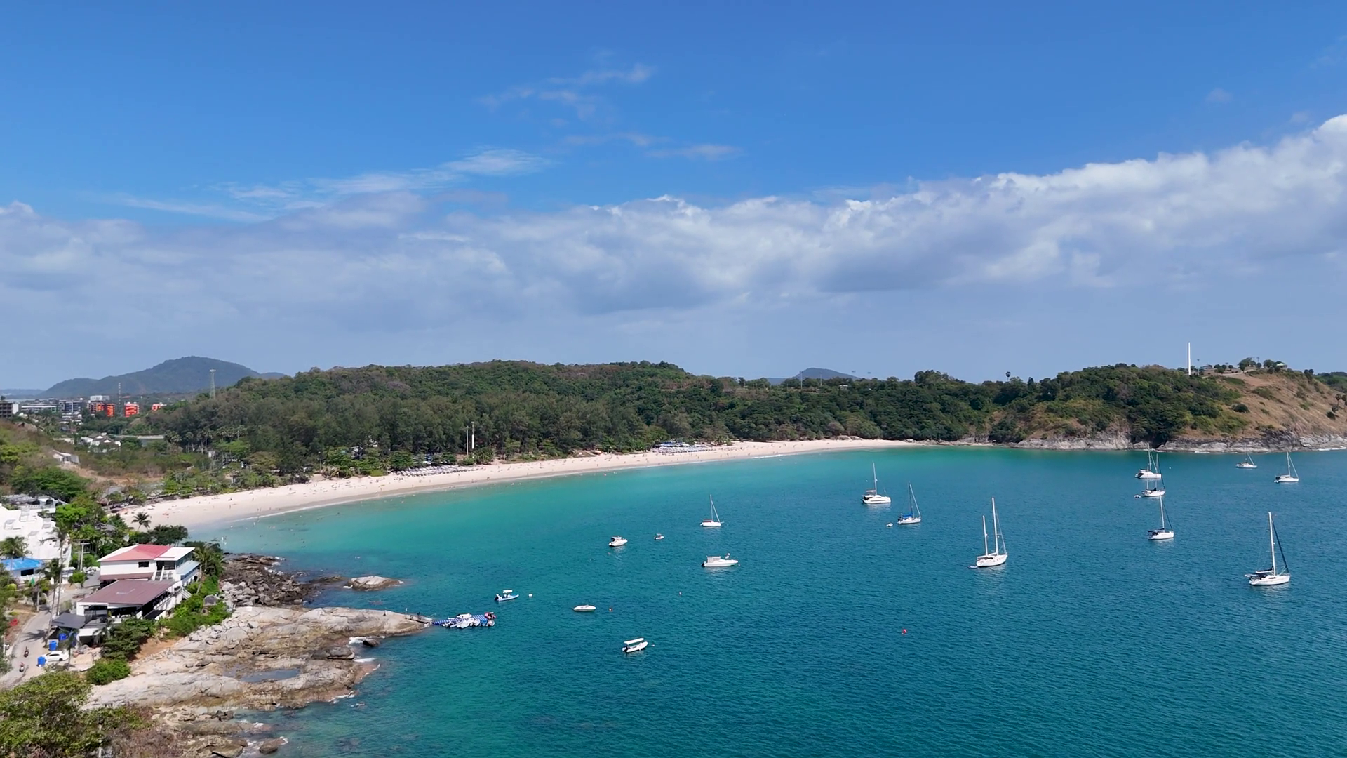 Aerial View Of Phuket's Scenic Bay Stock Footage SBV-352412153 ...