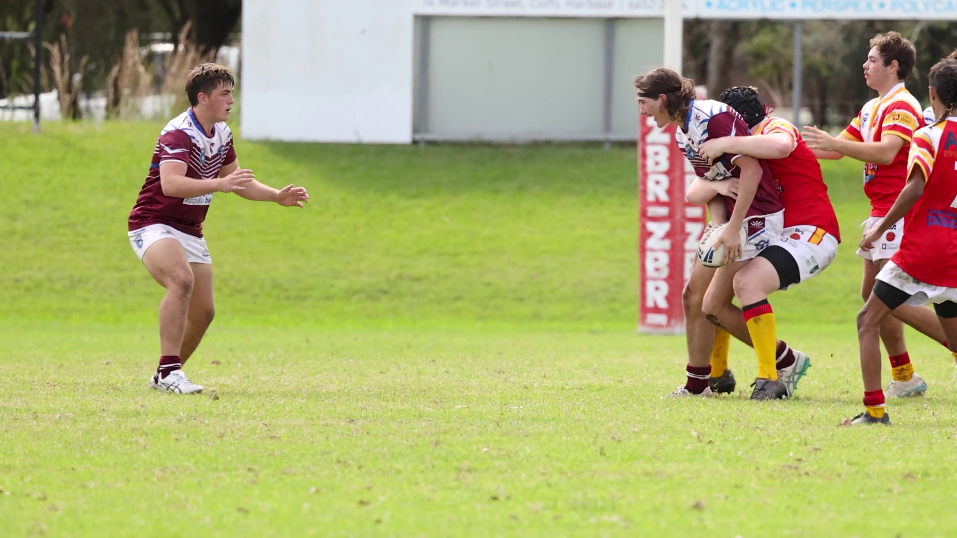 Local Rugby Players Compete In Intense Stock Footage SBV-352820055 ...