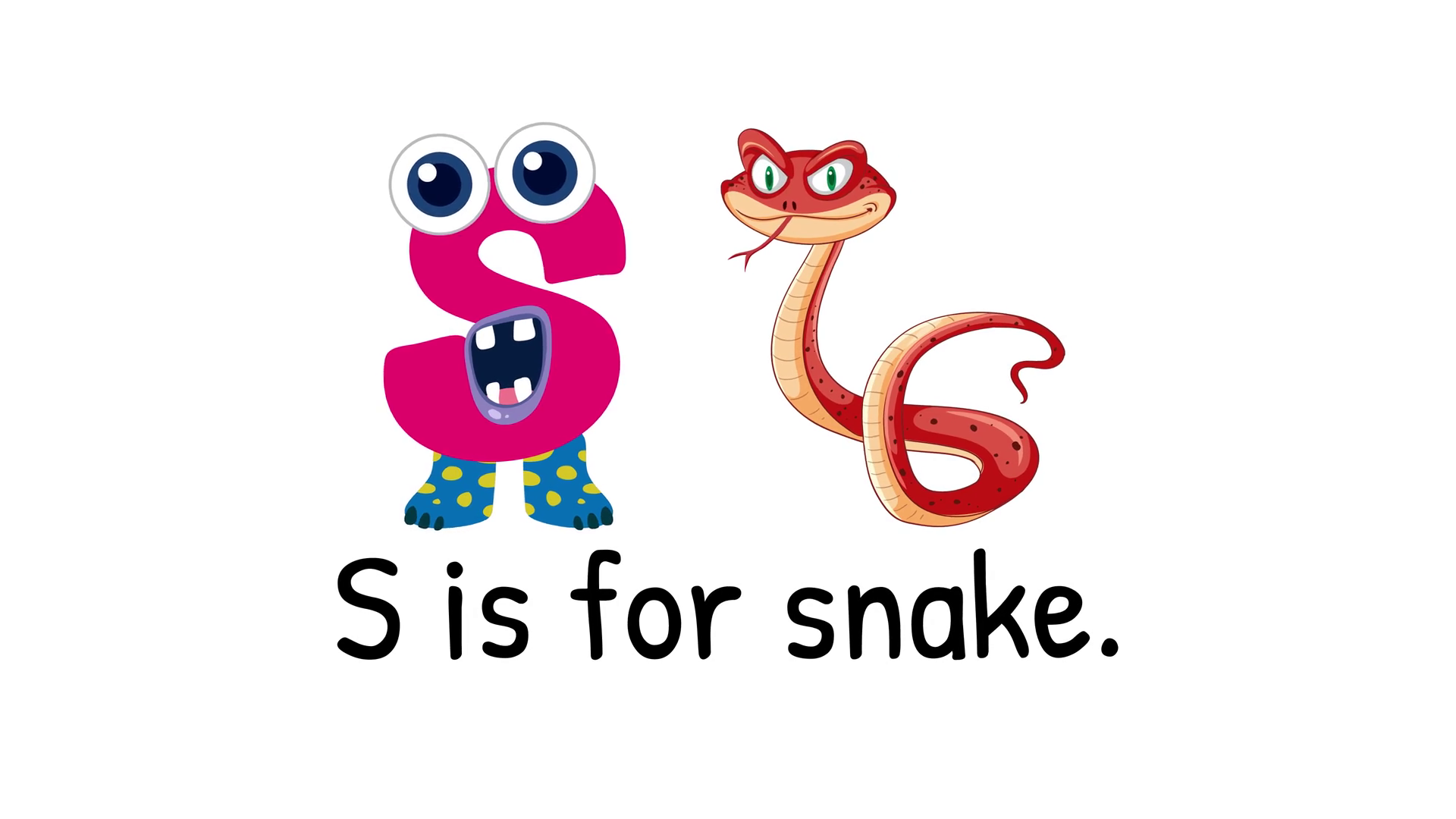 Animated Alphabet: S Is Snake Stock Footage SBV-352506813 - Storyblocks