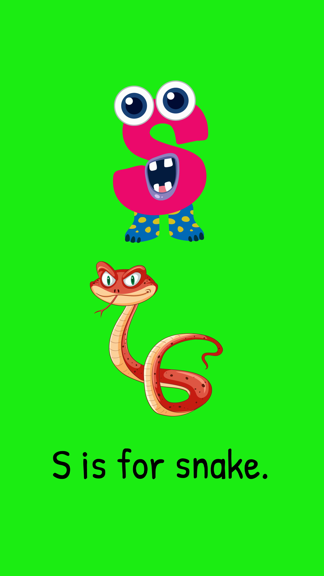 Animated Alphabet: S Is Snake Adventure Stock Footage SBV-353069494 ...