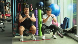 Intense Squat Workout in Modern Gym Setting