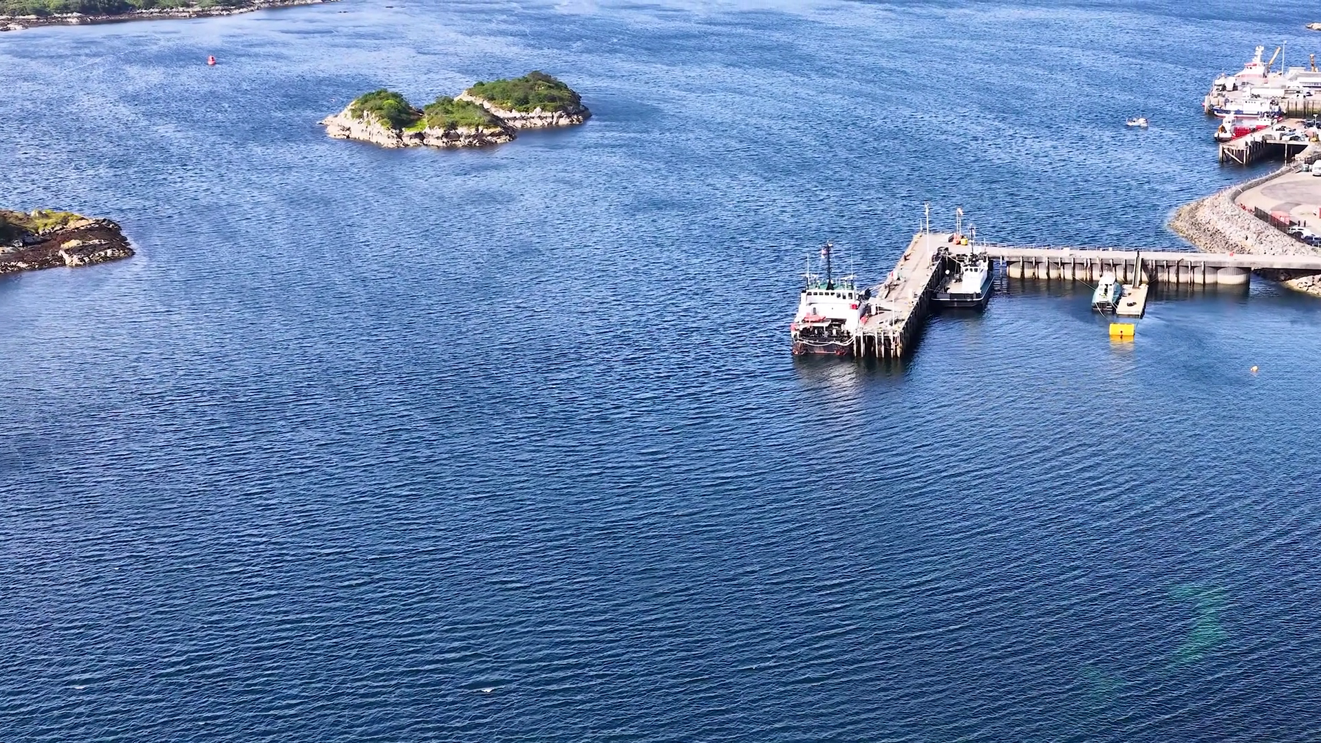 Aerial Approach To Dundee Harbor Coastal Stock Footage SBV-353187431 ...