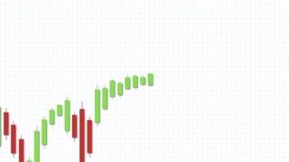 Dynamic Candlestick Animation Illustrating Bearish Market Trend