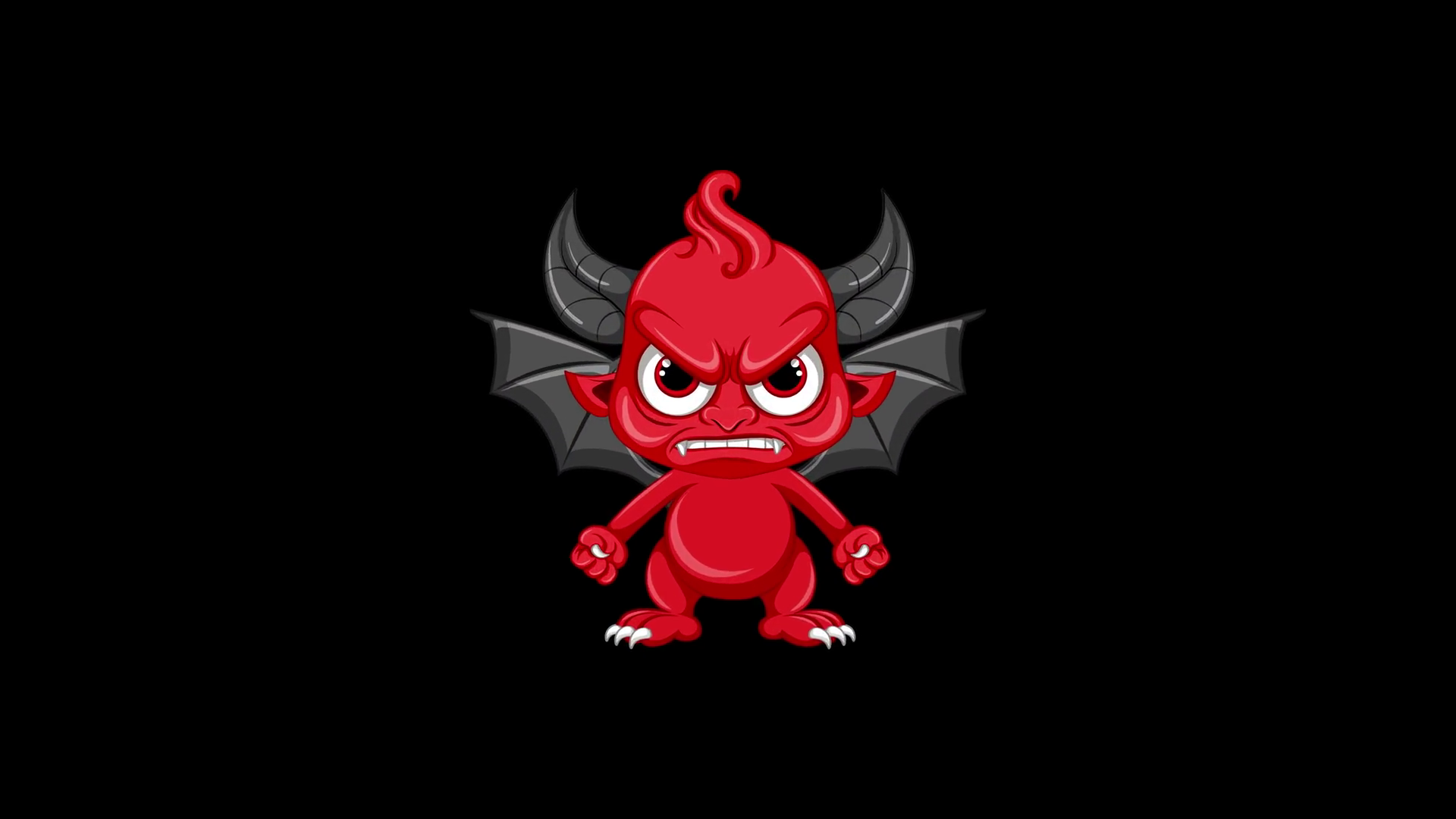 Playful Red Monster Animation With Colorful Stock Footage SBV-352465115 ...