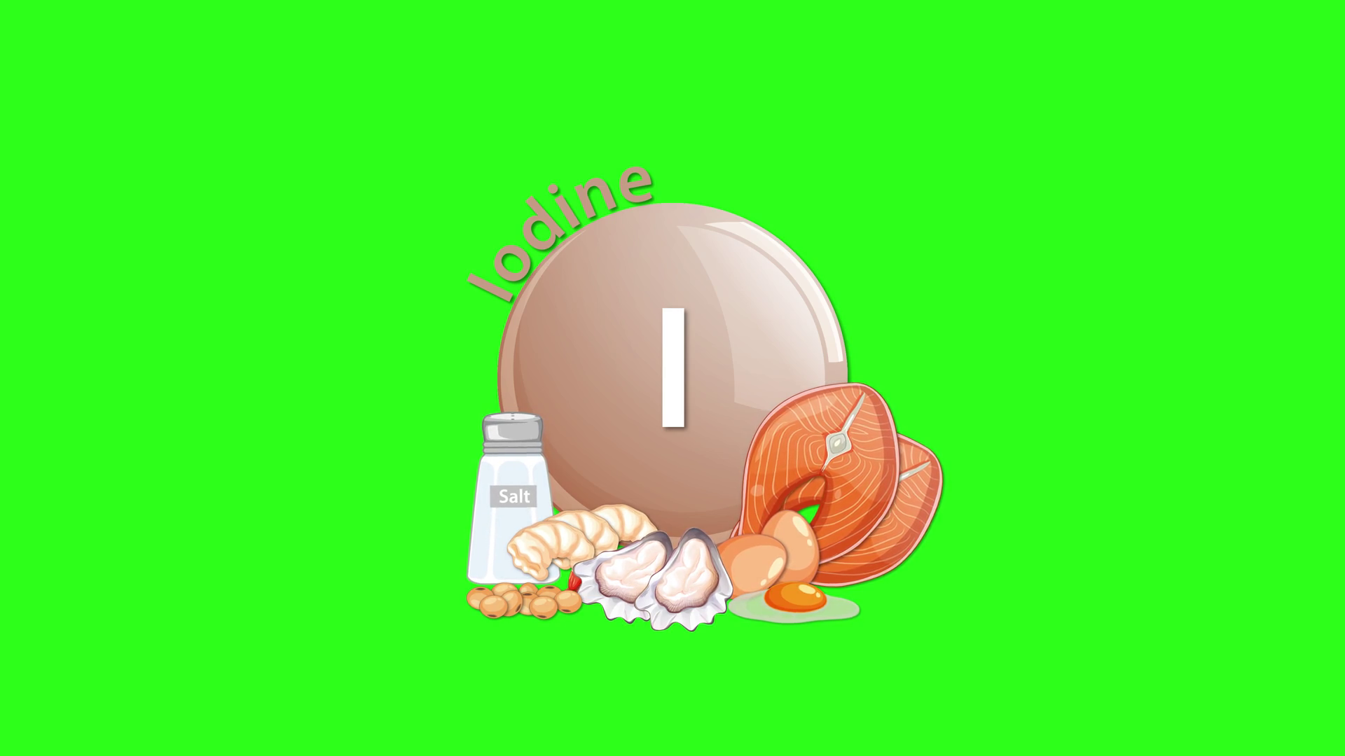 Iodine Supplement Animation With Food Stock Footage SBV-352541246 ...
