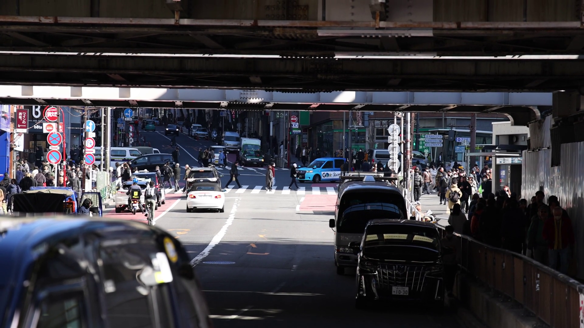 Urban Traffic Pedestrian Movement Stock Footage SBV-352290619 - Storyblocks
